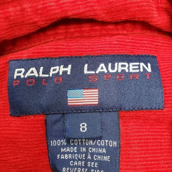Ralph Lauren Polo Sport Corduroy Shirt with Suede Elbow Patch *Priced to sell - Picture 5 of 5